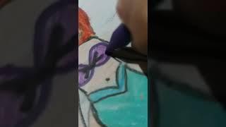 Ariel Princess drawing #shorts #creative corner #khushi Saanvi
