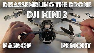 DJI MINI 2 - Разбираем дрон, ремонт | Disassembling the drone