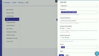 How to add cap in a campaign | Trackier