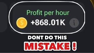 WORST Hamster Kombat Profit Per Hour MISTAKE To Avoid || Hamster Kombat Daily Combo Today