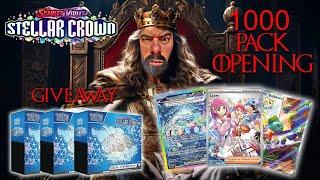 1000 PACK Stellar Crown OPENING + GIVEAWAYS LIVE! Watch and Win Now! (Set complete)