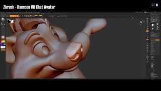 Twitch Stream: Sculpting a raccoon part 2 (VR Chat Avatar)