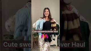 Cute sweater/pullover haul #myntra #swatirathi #viralvideo #shorts #youtubeshorts #viral #winter