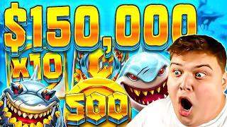 THE ULTIMATE $150,000 BONUS OPENING On RAZOR SHARK SLOTS!