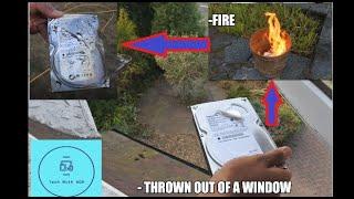 10 Ways to Destroy a Hard Drive! (Incl. Fire & Throwing From A Window !)