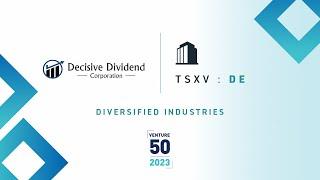 Decisive Dividend Corp. (TSXV:DE) | 2023 TSX Venture 50™