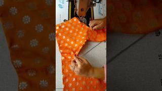 Latest model blouse back design cutting and stitching ️#blouse #ytshorts #viralvideo
