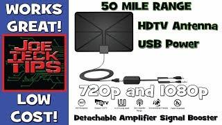 PEMENOL HDTV Antenna 50 Mile Indoor Digital TV Antenna | REVIEW | JoeteckTips