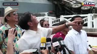 President Marcos media interview after inspection of Cabagan-Santa Maria Bridge in Cabagan, Isabela