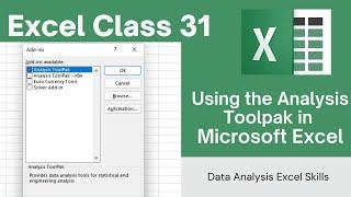 Introduction to Analysis Toolpak in Excel & How to Add Toolpak