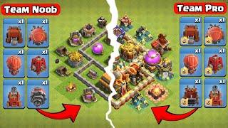 Town Hall 3 vs All Noob and Pro Machines! - Clash of Clans