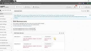 How to set up nameservers in CWP