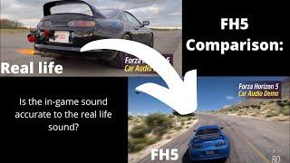 Forza Horizon 5: Real Life MK4 Supra Sound VS. FH5 MK4 Supra Sound: How Does it Compare?