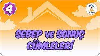 Sebep- Sonuç Cümleleri | 4. Sınıf #uzaktaneğitim #evokul Kampı