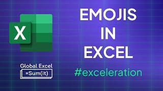 How to use emojis in Excel