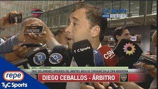 Diego Ceballos, tras la final entre Boca y Rosario Central: "Pido disculpas"