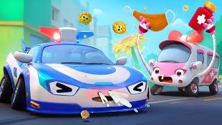  Sneezing Outburst! | Super Ambulance Song| Monster Truck | Kids Songs | BabyBus - Cars World