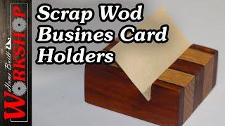 How to make wooden business card holders (from scrap wood)