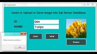 C# Upload or Insert Image into SQL DataBase