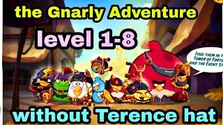 Angry birds 2 the gnarly adventure level 1-8 (2 oct 2024) without Terence hat #ab2 adventure today