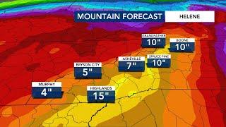 Mountains prepare for historic flooding from Hurricane Helene