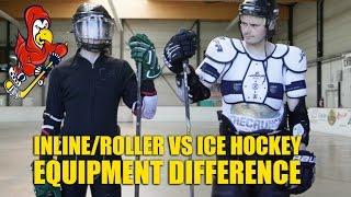 Difference Between Ice and Inline Hockey Equipment - Ice Hockey vs Roller Hockey