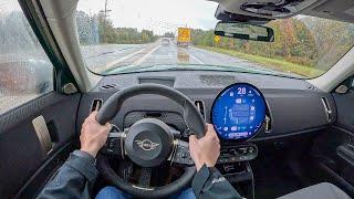 2025 Mini Countryman SE ALL4 - Rainy POV First Drive (Binaural Audio)