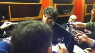 Jaromir Jagr locker room interview post-2012 Winter Classic