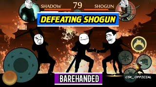 Defeating Shogun Barehanded | CSK OFFICIAL | Shadow Fight 2