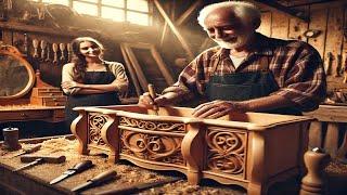 The Art of a 70-Year-Old Woodworking Master: Crafting a Vanity Table for His Daughter | How To - DIY