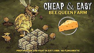 SUPER CHEAP & EASY Bee Queen Farm (Only 3 min, Cheese) - Don't Starve Together | DST