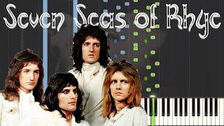 Queen - Seven Seas of Rhye Piano/Karaoke *FREE SHEET MUSIC IN DESC* As Played by Queen