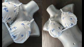 Size 34, 36,38 Easy Cotton Bra Cutting and Stitching | सूती ब्रा