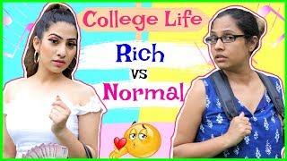 College Life - RICH vs NORMAL | #Fun #Sketch #RolePlay #Anaysa #ShrutiArjunAnand