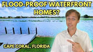 NON-FLOOD ZONE Waterfront Homes in Cape Coral Florida - No Insurance Required!