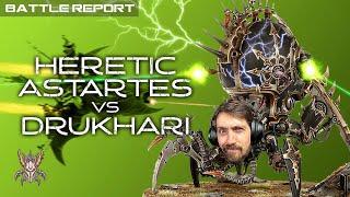 NEW Heretic Astartes vs Drukhari : Warhammer 40k : Battle Report | Skaredcast