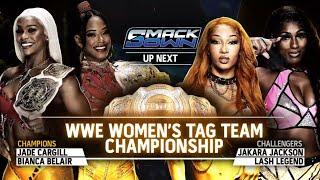 Bianca Belair & Cargill Vs Lash Legend & Jackson Campeonatos Parejas - Smackdown 11/10/2024 Español