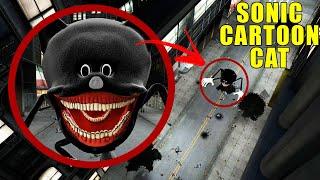 TENTANDO SOBREVIVER a SONIC SHIN CARTOON CAT na CIDADE DO GARRY'S MOD! - NightExtreme