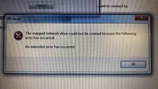 The Mapped Network Drive Could Not Be Created Because The Following Error Has Occurred