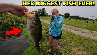 She Caught The BIGGEST Fish of Her Life! *emotional*
