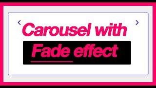 Episode 3: Carousel with Fade effect