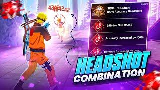 2025 SECRET HEADSHOT COMBO For 99% Headshot Rate ️ || 5 Best Character Combination Free Fire Max