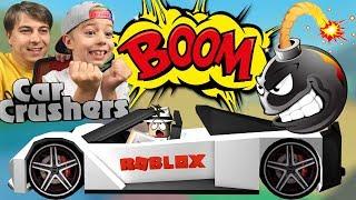 БОМБА В МАШИНЕ!!! Bomb TAG в Car Crushers 2 ROBLOX!