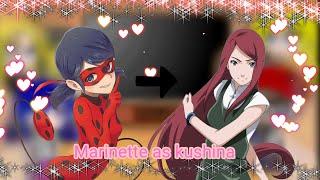 MLB react to Marinette as Kushina ||my au||a little Adrien as Minato and also Naruto||1/1