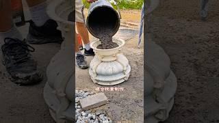 Homemade Cement Flower Pot – DIY Molds, Masonry & Construction Hacks part 74