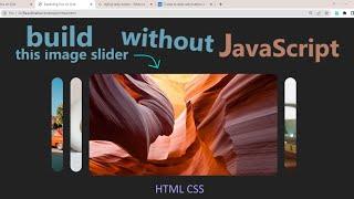 Can we STOP using JavaScript? and Create Image Slider using only HTML & CSS