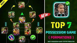 Top 7 Best Custom Formations For Possession Game In eFootball 2025 Mobile