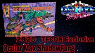 First Look at Ocular Max TFCon 2025 Exclusive RMX-Shadowfang. (Ravage) Box Opening