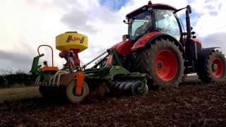 Kubota M7-171 on steep ground