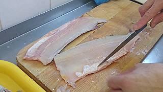 Cutting pike. Pike fillet easy, super